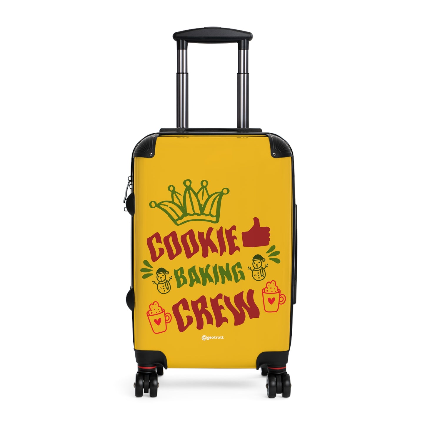 Cookie Baking Crew Emotive Inspirational Luggage Bag Rolling Suitcase Spinner
