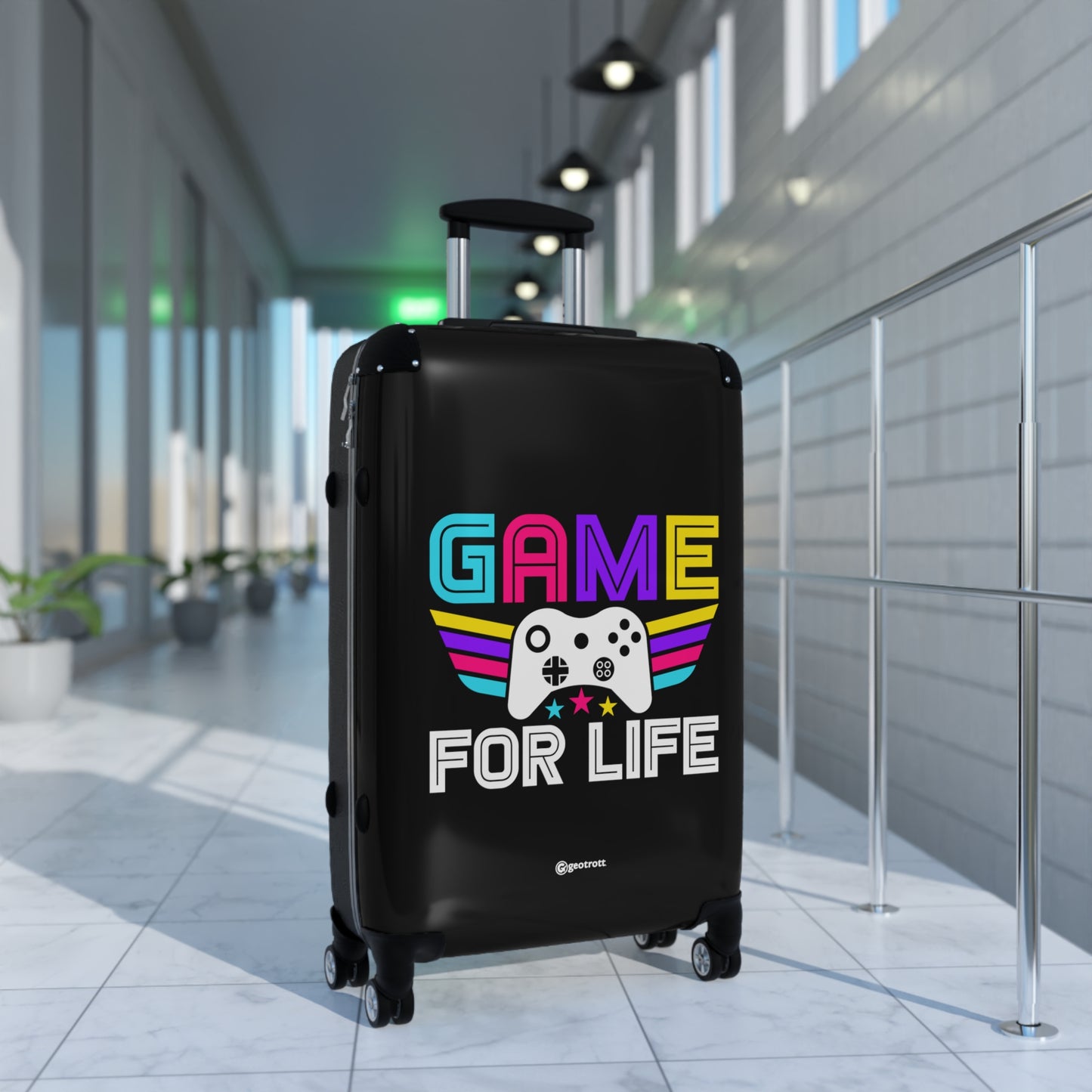 Game For Life Gamer Gaming Suitcase-Bags-Geotrott