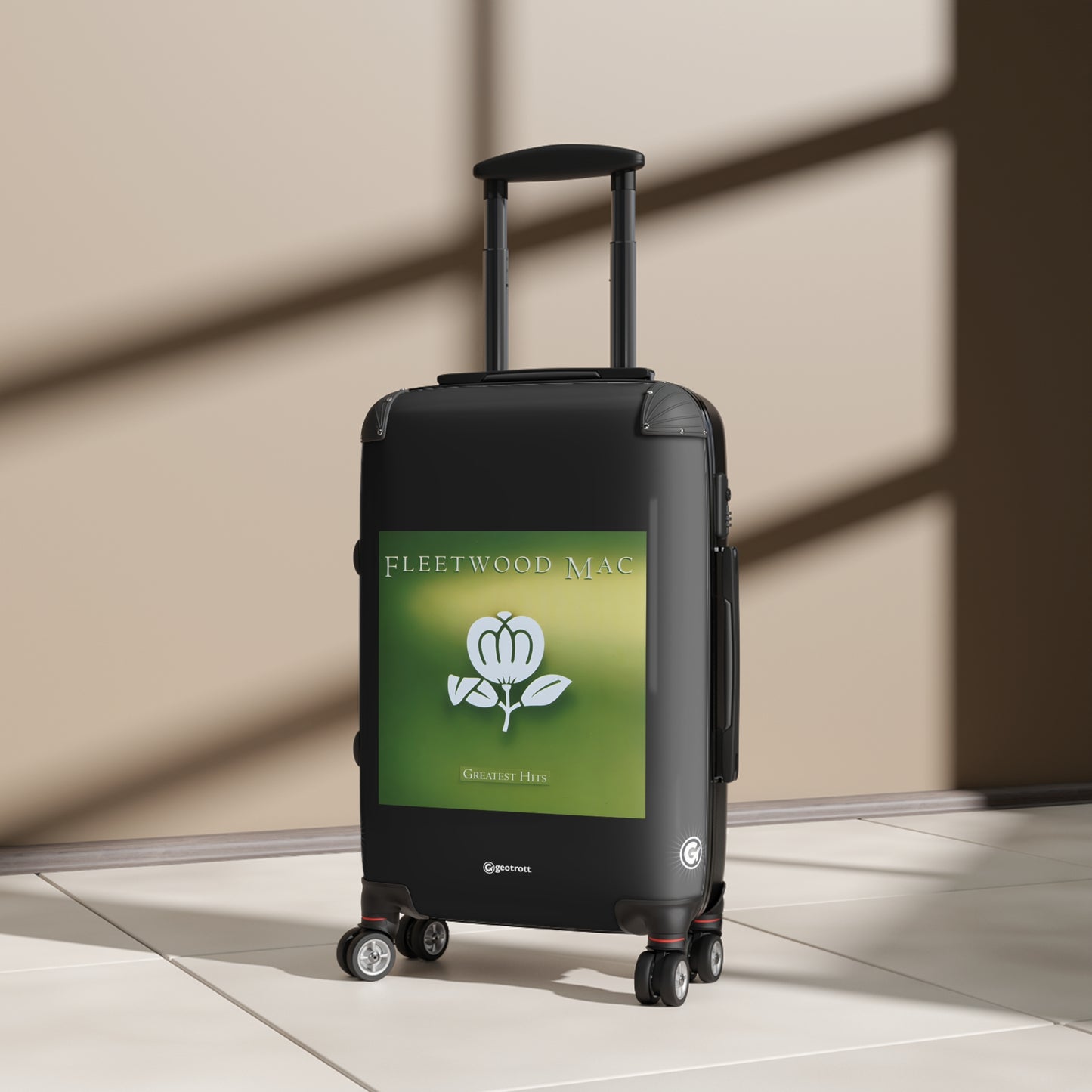 FleetWood Mac Greatest Hits Eighties Music Album Luggage Bag Rolling Suitcase Spinner