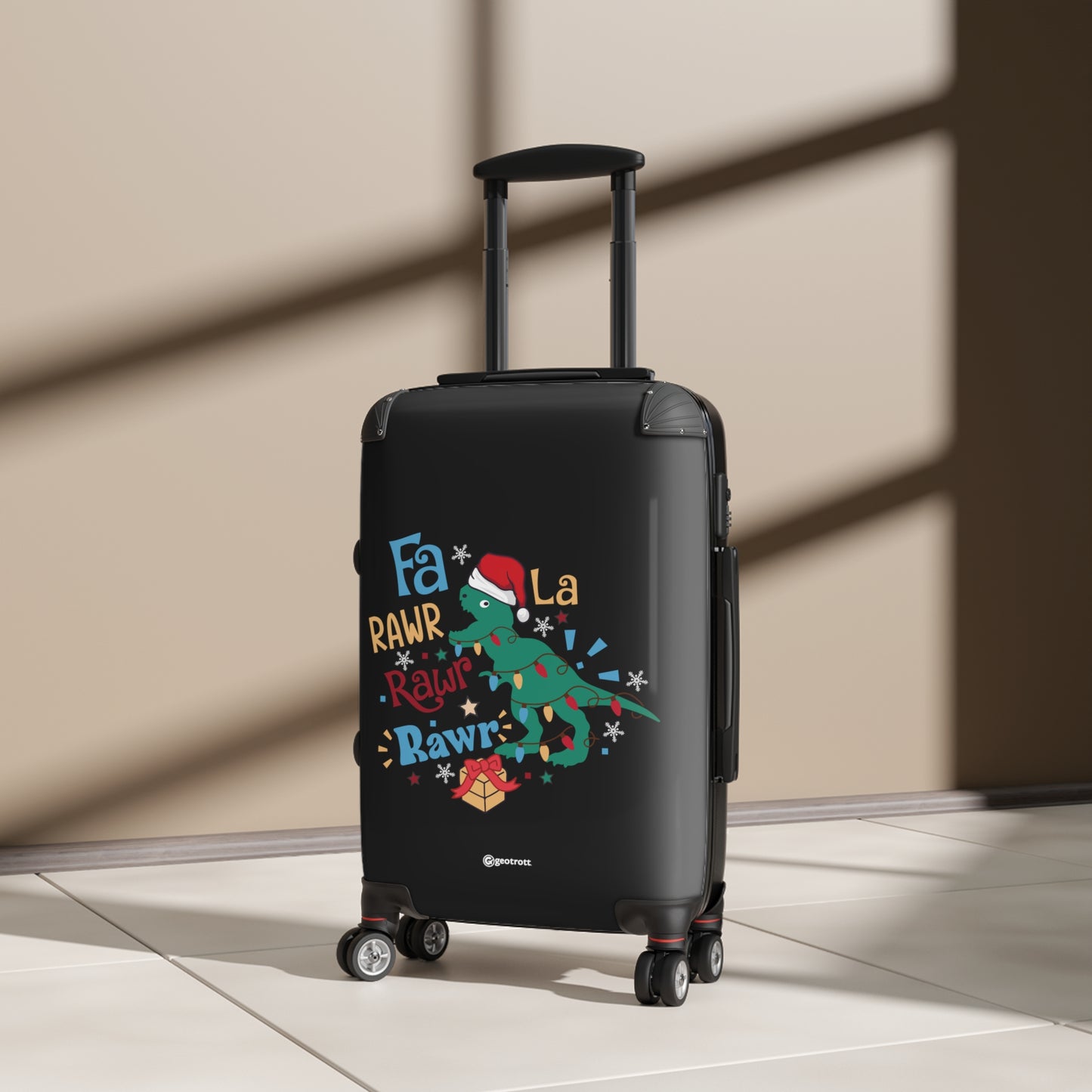 Fa La Rawr Rawr Rawr La Christmas Season Luggage Bag Rolling Suitcase Spinner