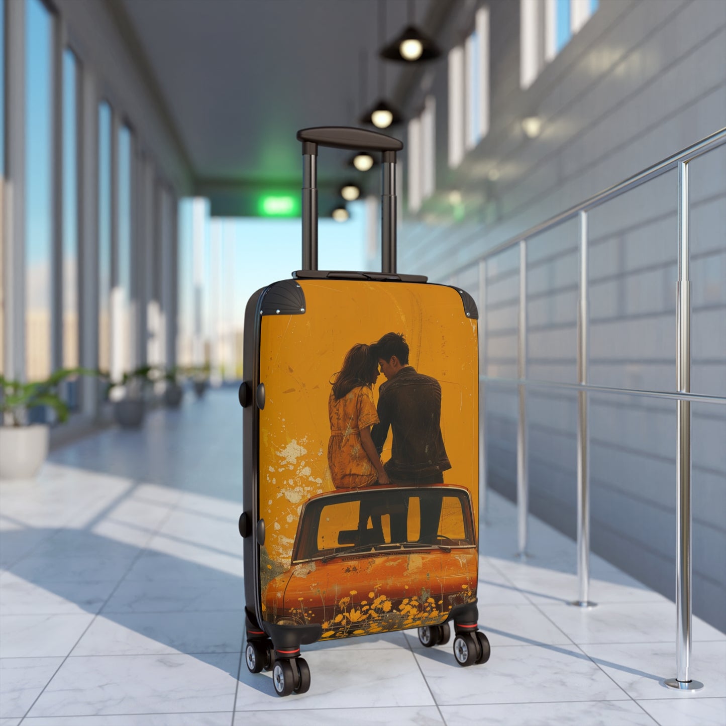 Golden Rendezvous: Vintage Romance, Retro Car Summer