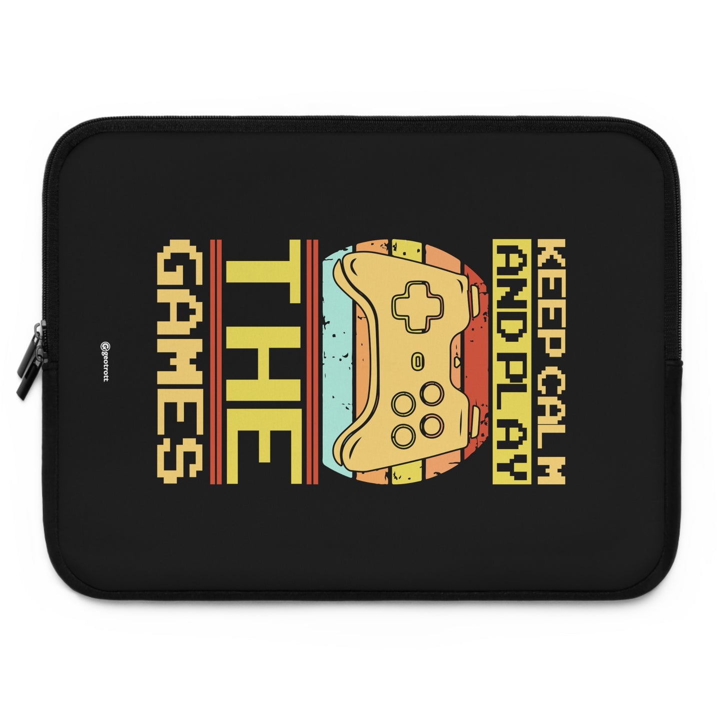 Keep Calm and play the Games Gamer Gaming Lightweight Smooth Neoprene Laptop Sleeve