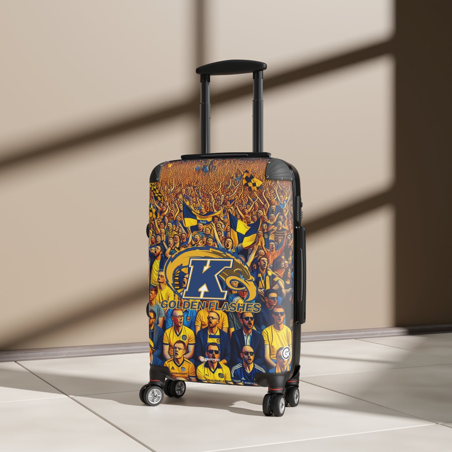 Kent State Golden Flashes College Luggage Bag Rolling Suitcase Spinner