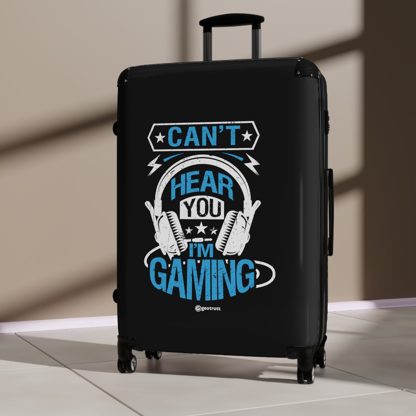 Can't Hear you I'm Gaming Gamer Gaming Suitcase-Bags-Geotrott