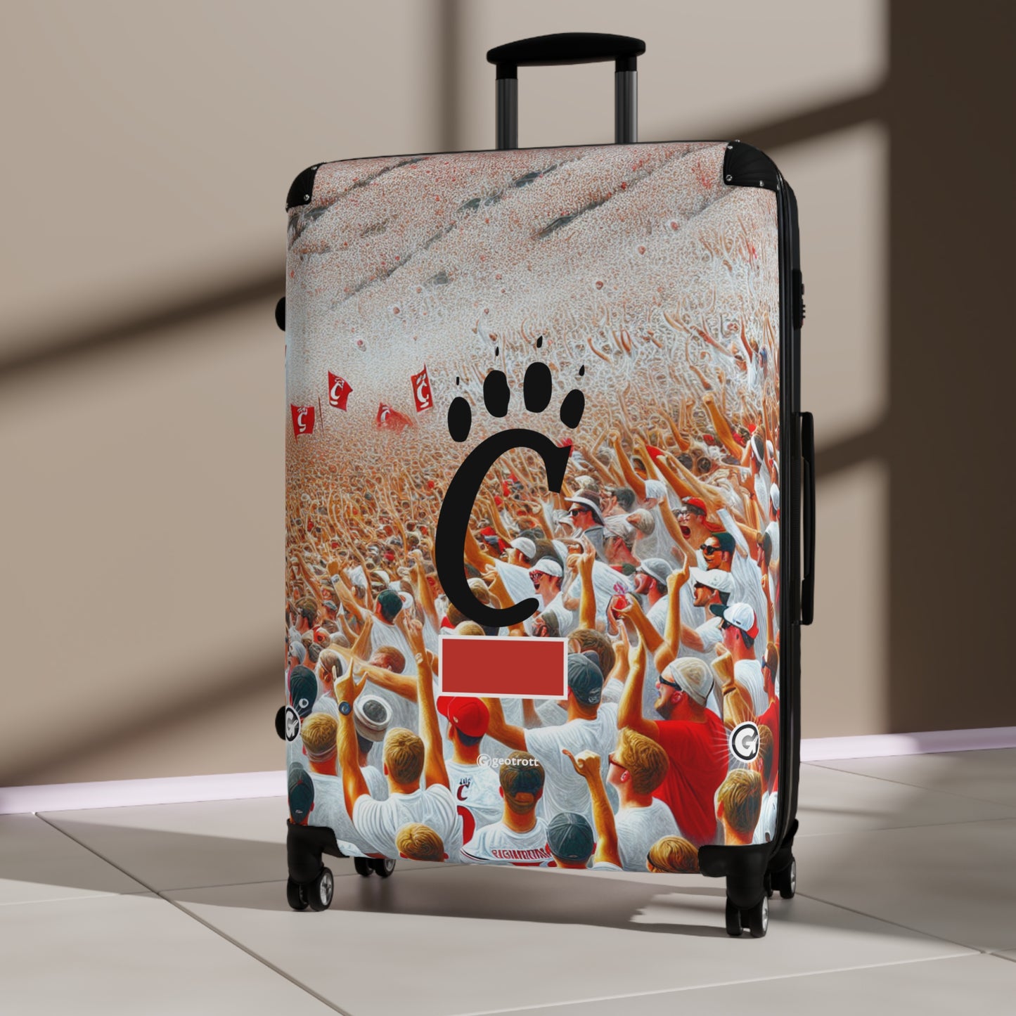 Cincinnati Bearcats Football Team College Team Luggage Bag Rolling Suitcase Spinner