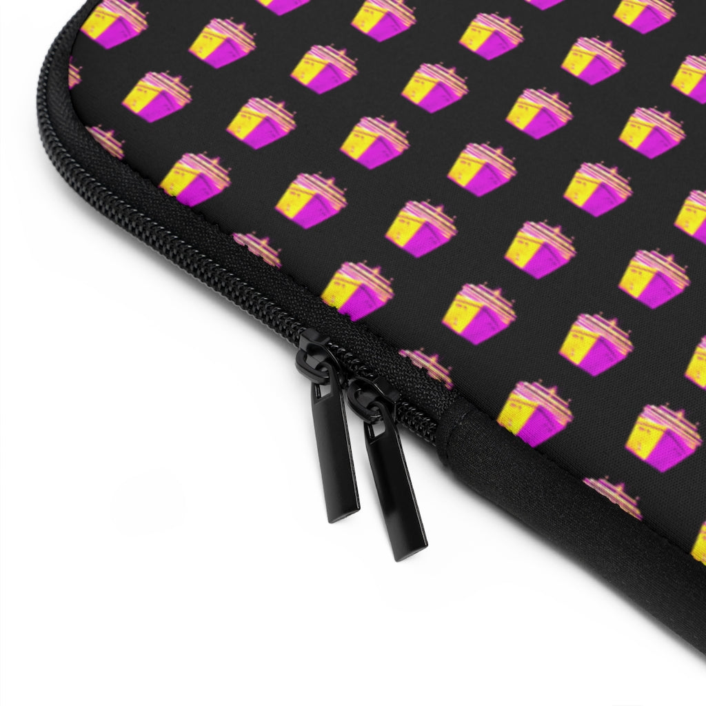 Getrott Pink Cruise Ships Pattern White Laptop Sleeve-Laptop Sleeve-Geotrott