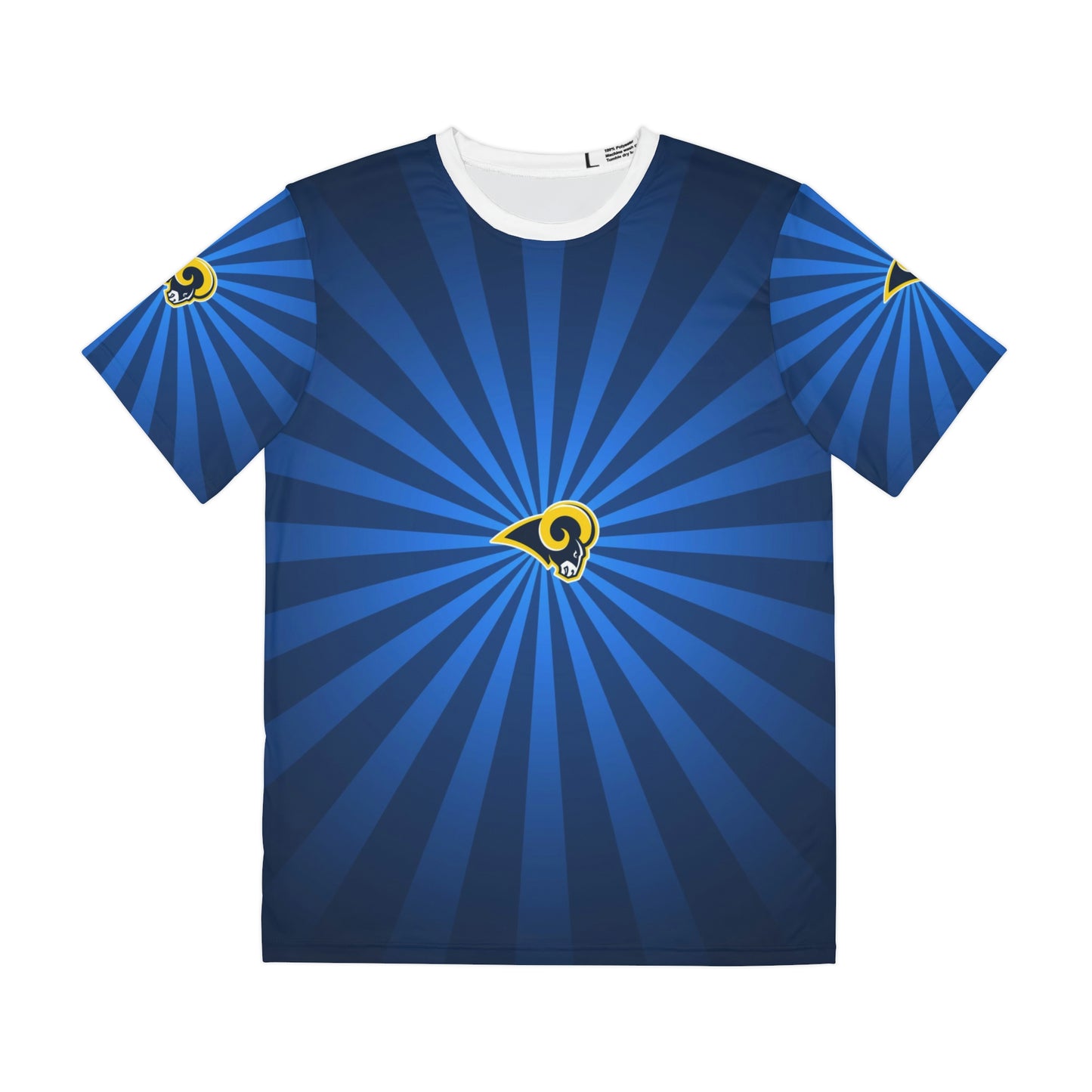 Geotrott NFL Los Angeles RamsMen's Polyester All Over Print Tee T-Shirt-All Over Prints-Geotrott