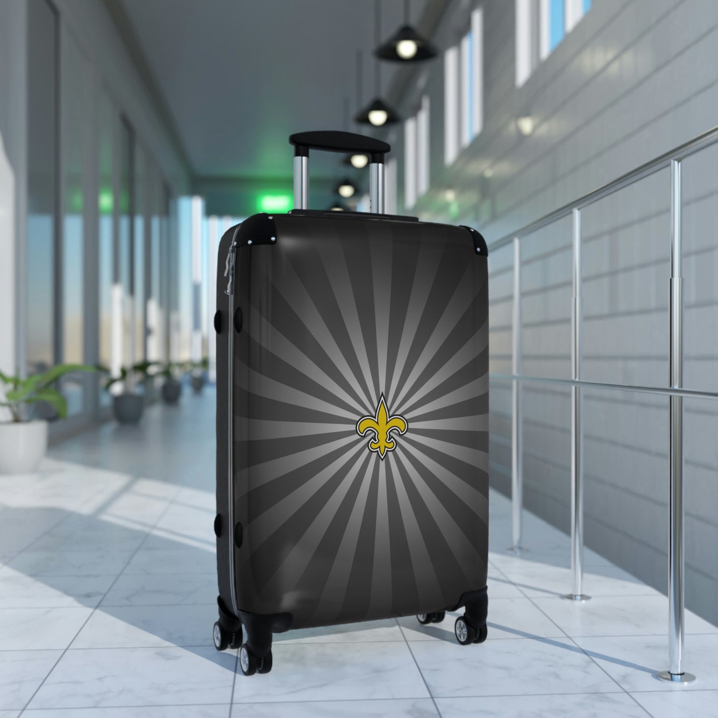 Geotrott New Orleans Saints National Football League Nfl Team Logo Cabin Suitcase Rolling Luggage Checking Bag