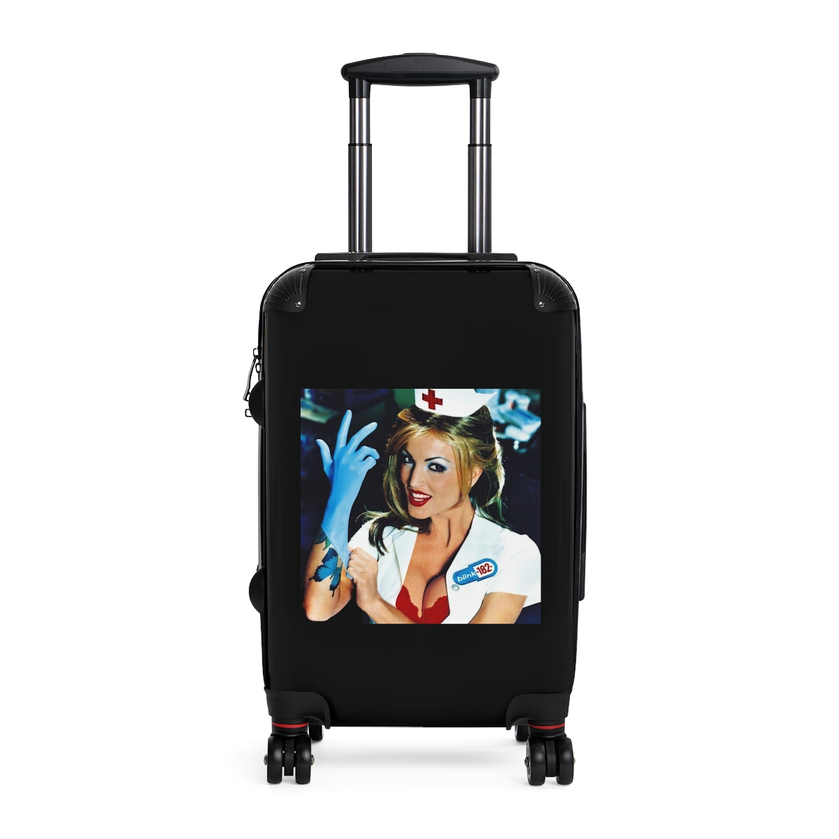 Getrott Blink182 Enema of the State 1999 Black Cabin Suitcase Extended Storage Adjustable Telescopic Handle Double wheeled Polycarbonate Hard-shell Built-in Lock-Bags-Geotrott
