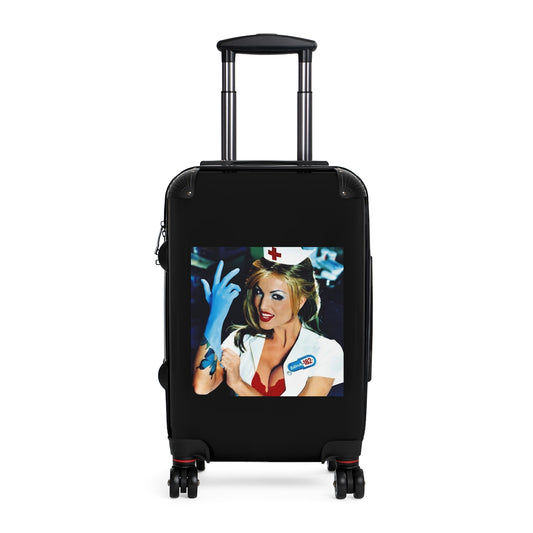 Geotrott Blink182 Enema Of The State 1999 Black Cabin Suitcase Extended Storage Adjustable Telescopic Handle Double Wheeled Polycarbonate Hard Shell Built In Lock