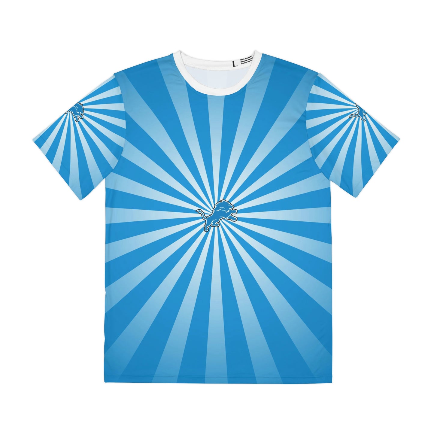 Geotrott NFL Detroit Lions Men's Polyester All Over Print Tee T-Shirt-All Over Prints-Geotrott