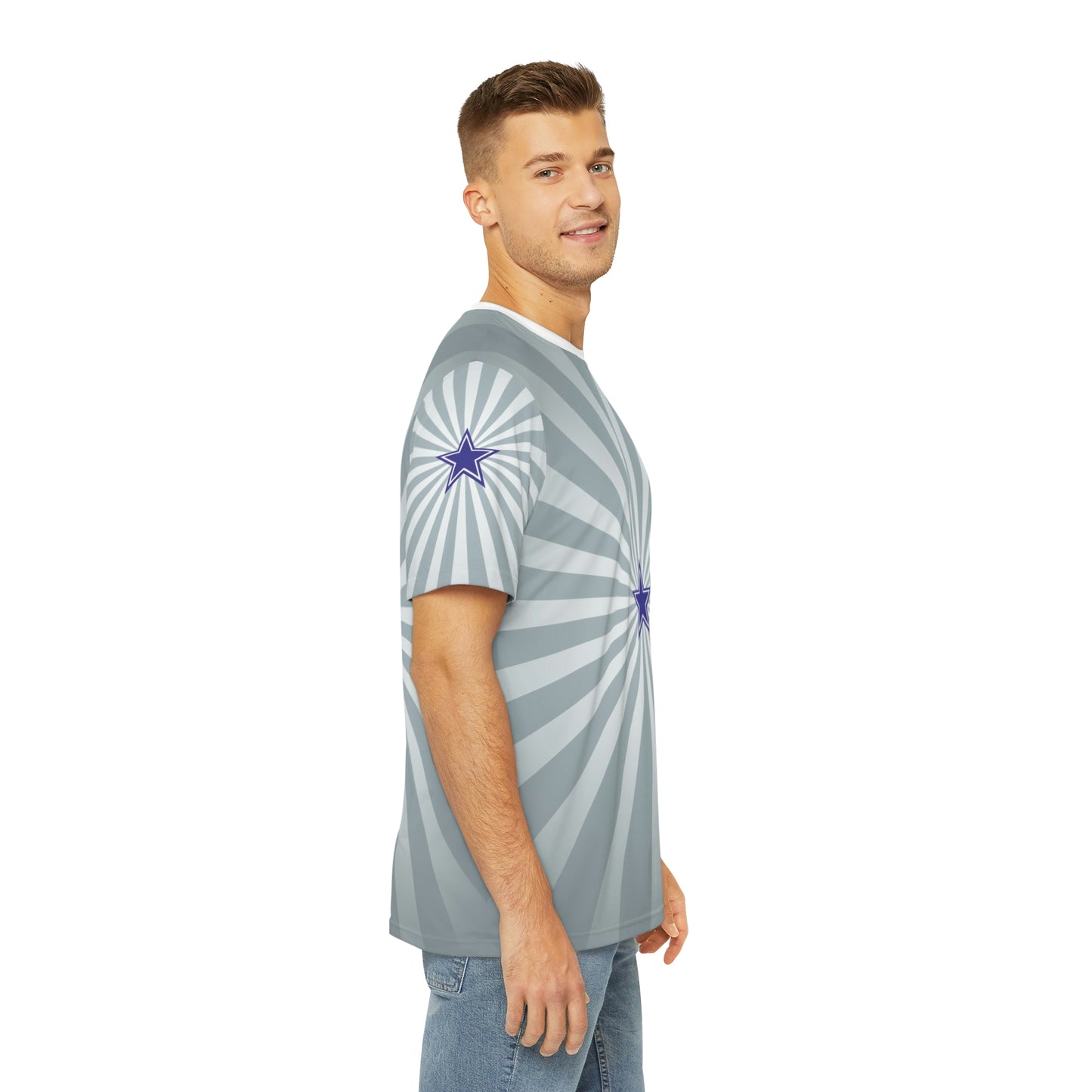 Geotrott NFL Dallas Cowboys Men's Polyester All Over Print Tee T-Shirt-All Over Prints-Geotrott