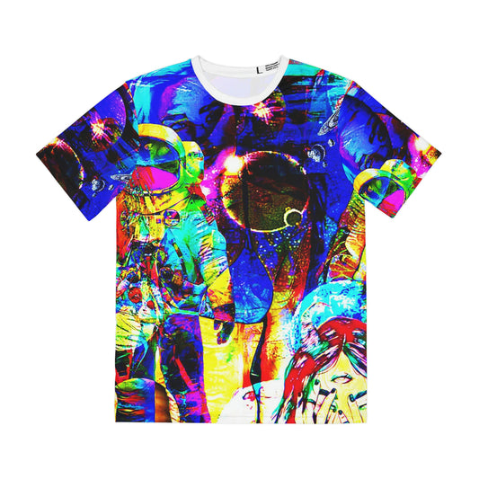 Copy Of Eddy Bogaert Graffiti Bieber Statue Of Liberty Art Men'S Polyester Tee (Aop)