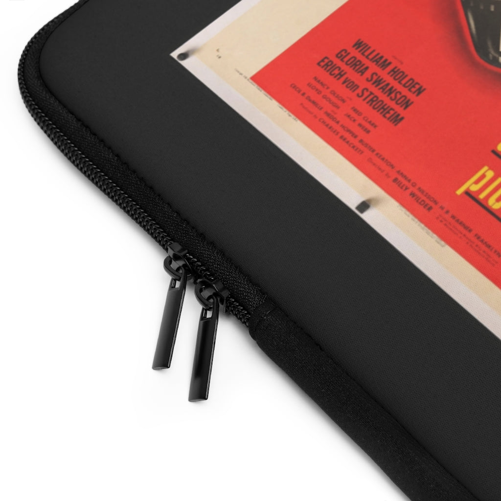 Geotrott Sunset Boulevard Movie Poster Red Laptop Sleeve
