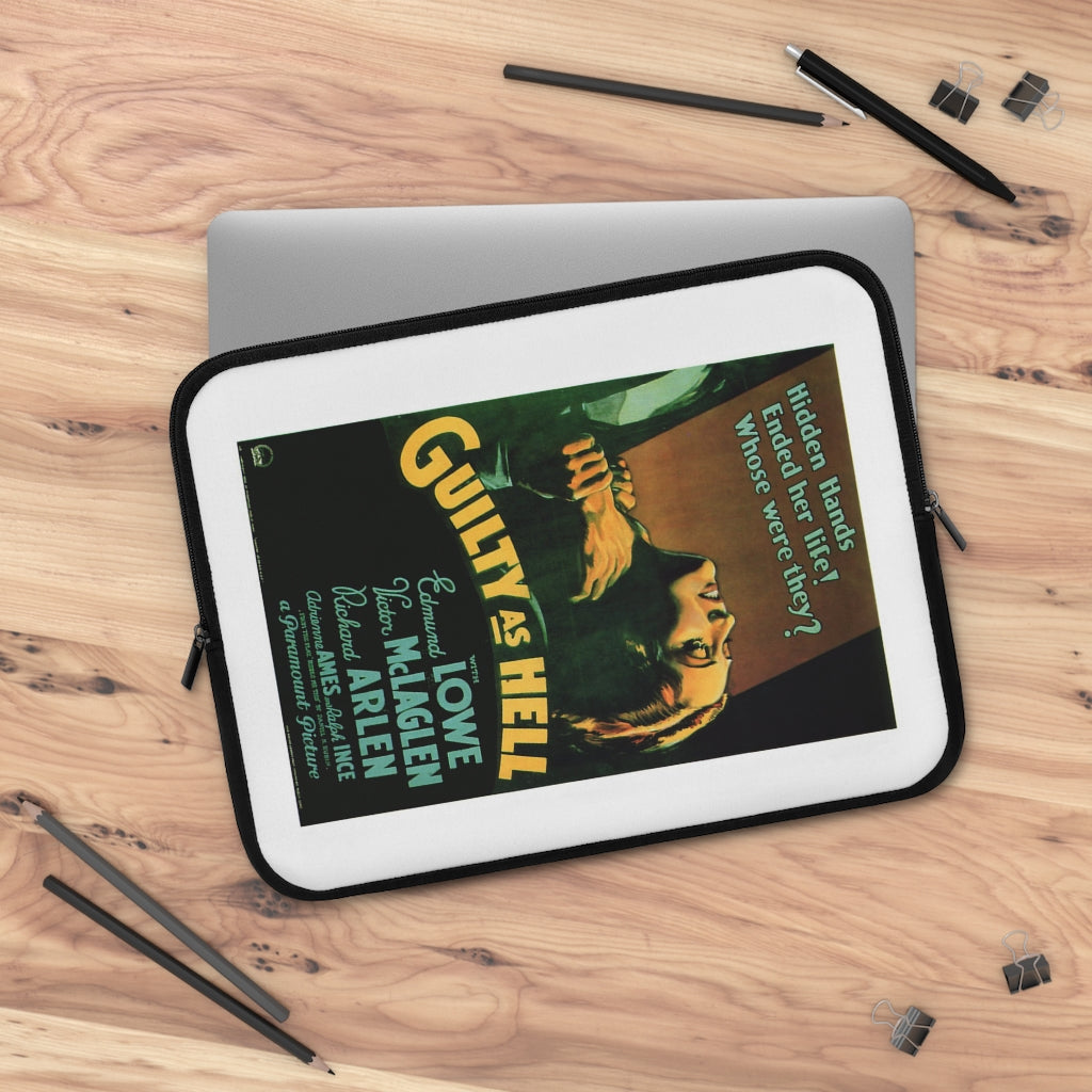 Geotrott Guilty As Hell Movie Poster Laptop Sleeve