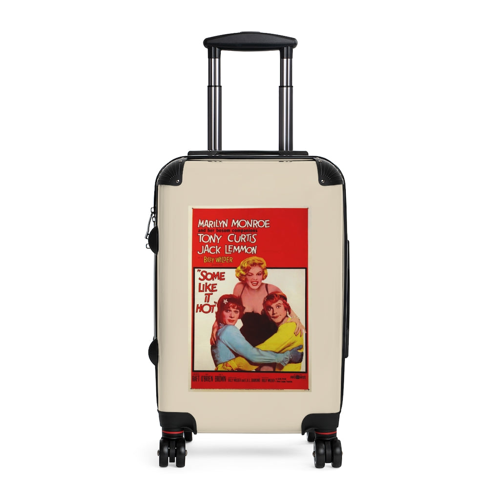 Geotrott Some Like It Hot Movie Poster Collection Cabin Suitcase Extended Storage Adjustable Telescopic Handle Double Wheeled Polycarbonate Hard-Shell Built-In Lock