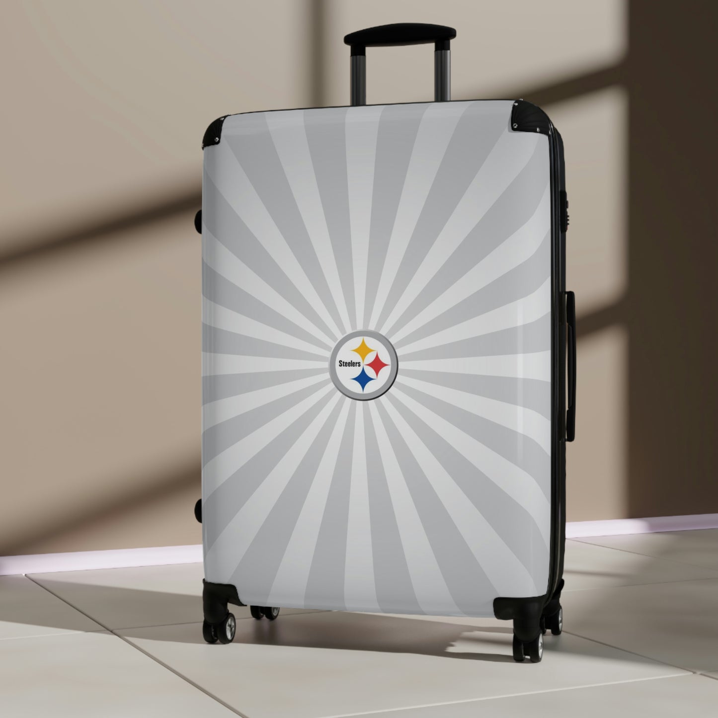 Geotrott Pittsburgh Steelers National Football League Nfl Team Logo Cabin Suitcase Rolling Luggage Checking Bag