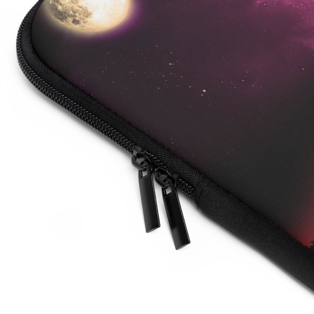 Geotrott Space City Sunset Violet Black Laptop Sleeve