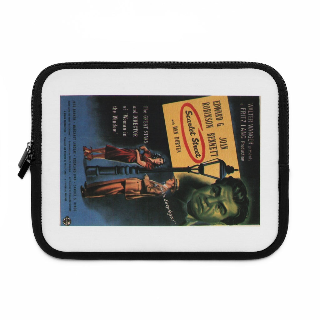 Geotrott Scarlet Street Movie Poster Laptop Sleeve