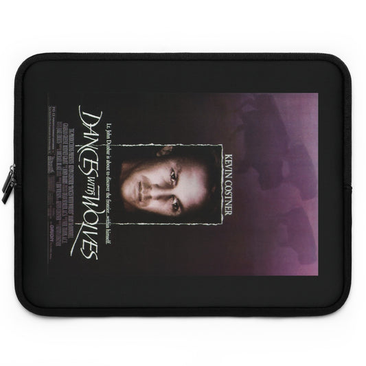 Geotrott Dances With Wolves Movie Poster Red Laptop Sleeve