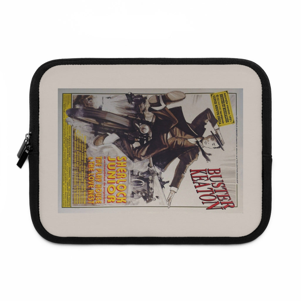 Geotrott Sherlock Junior Movie Poster Laptop Sleeve