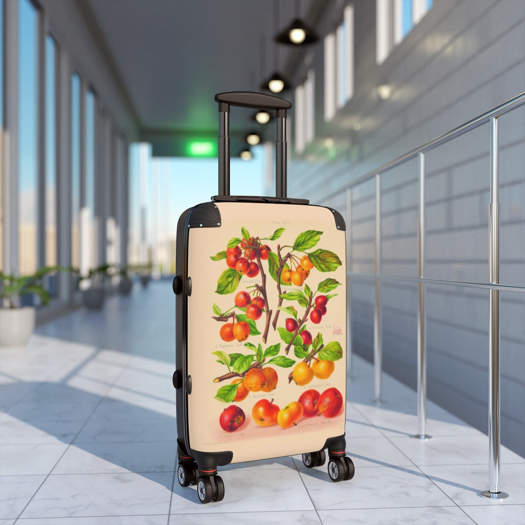Geotrott Apple The Crab Apple Farm Collection Cabin Suitcase Extended Storage Adjustable Telescopic Handle Double Wheeled Polycarbonate Hard-Shell Built-In Lock