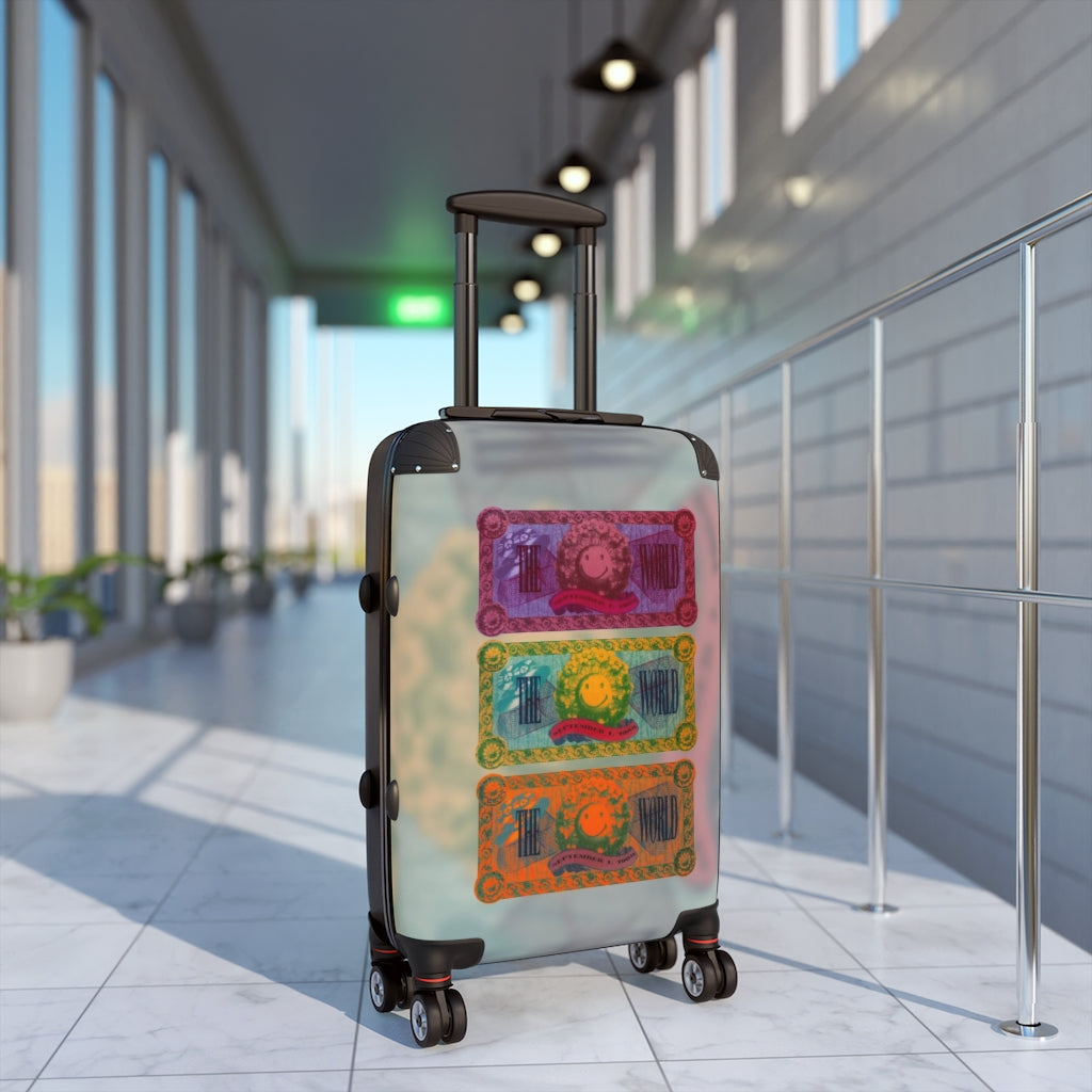 Getrott The World Nightclub Flyer Grid1 Cabin Suitcase Extended Storage Adjustable Telescopic Handle Double wheeled Polycarbonate Hard-shell Built-in Lock-Bags-Geotrott