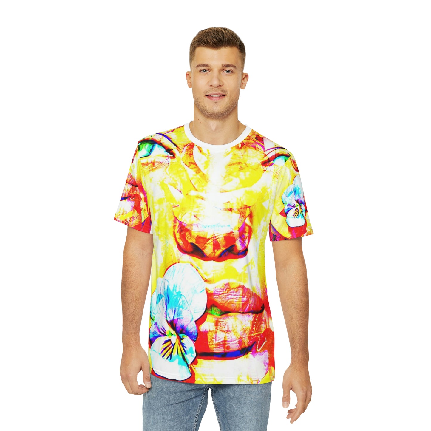 Copy Of Copy Of Copy Of Copy Of Copy Of Copy Of Copy Of Copy Of Copy Of Eddy Bogaert Graffiti Bieber Statue Of Liberty Art Men'S Polyester Tee (Aop)