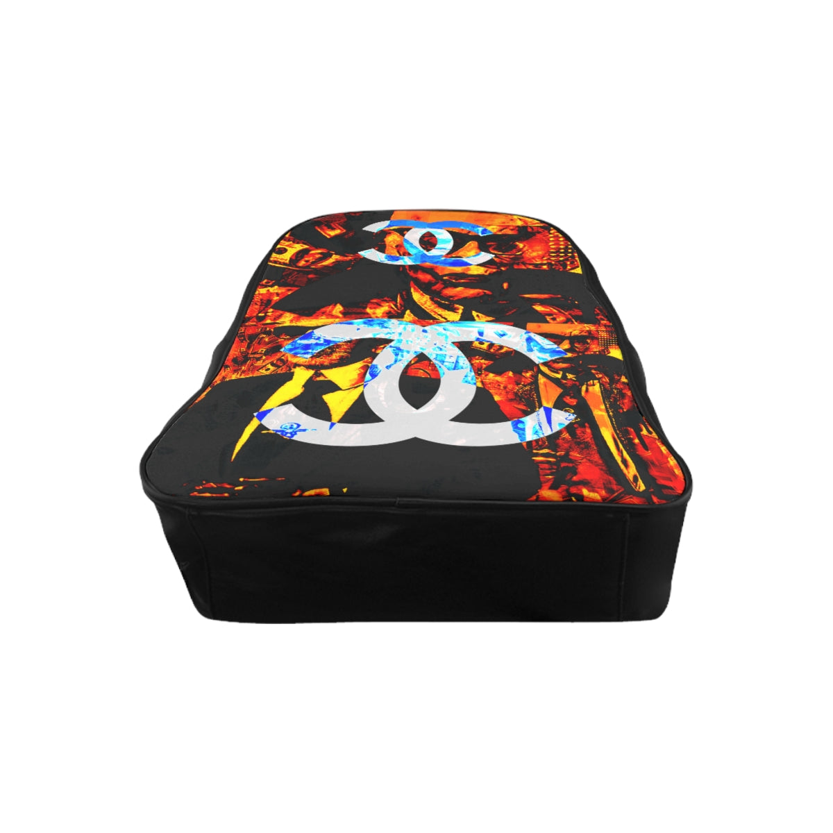 Geotrott Inspired By C H A N E L Graffiti Red School Backpack Carry-On Travel Check Luggage 4-Wheel Spinner Suitcase Bag Multiple Colors And Sizes