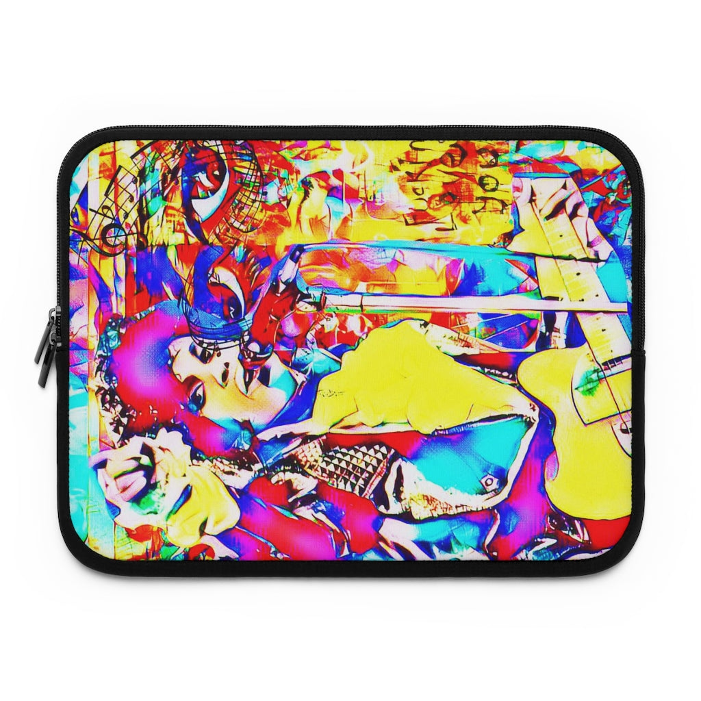 Getrott Graffiti of Prince Pattern Eddy Bogaert Laptop Sleeve-Laptop Sleeve-Geotrott
