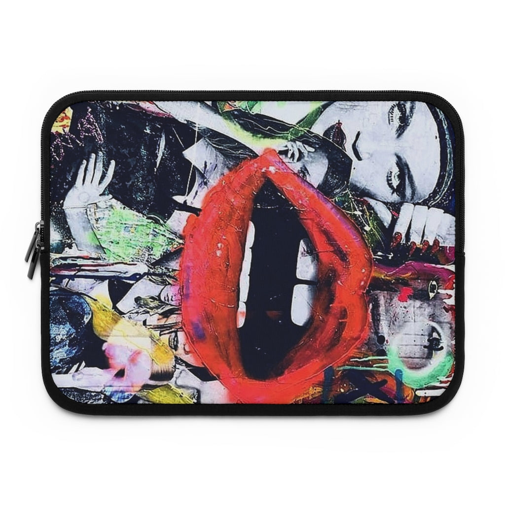 Getrott Eddy Bogaert Graffity Art Red Lips Laptop Sleeve-Laptop Sleeve-Geotrott