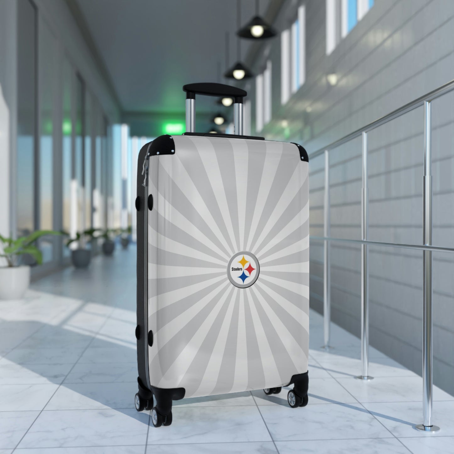 Geotrott Pittsburgh Steelers National Football League Nfl Team Logo Cabin Suitcase Rolling Luggage Checking Bag