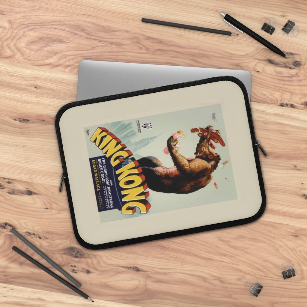 Geotrott King Kong Movie Poster Red Laptop Sleeve