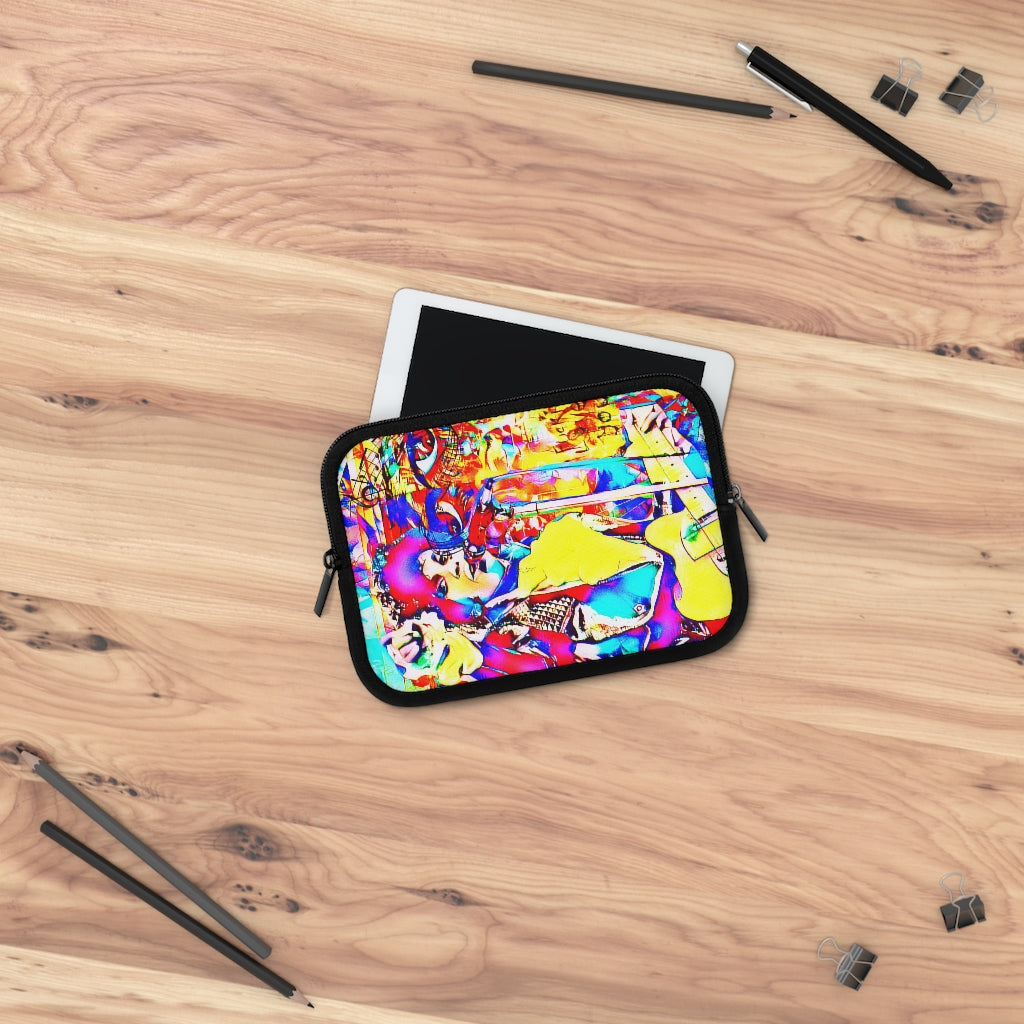 Getrott Graffiti of Prince Pattern Eddy Bogaert Laptop Sleeve-Laptop Sleeve-Geotrott