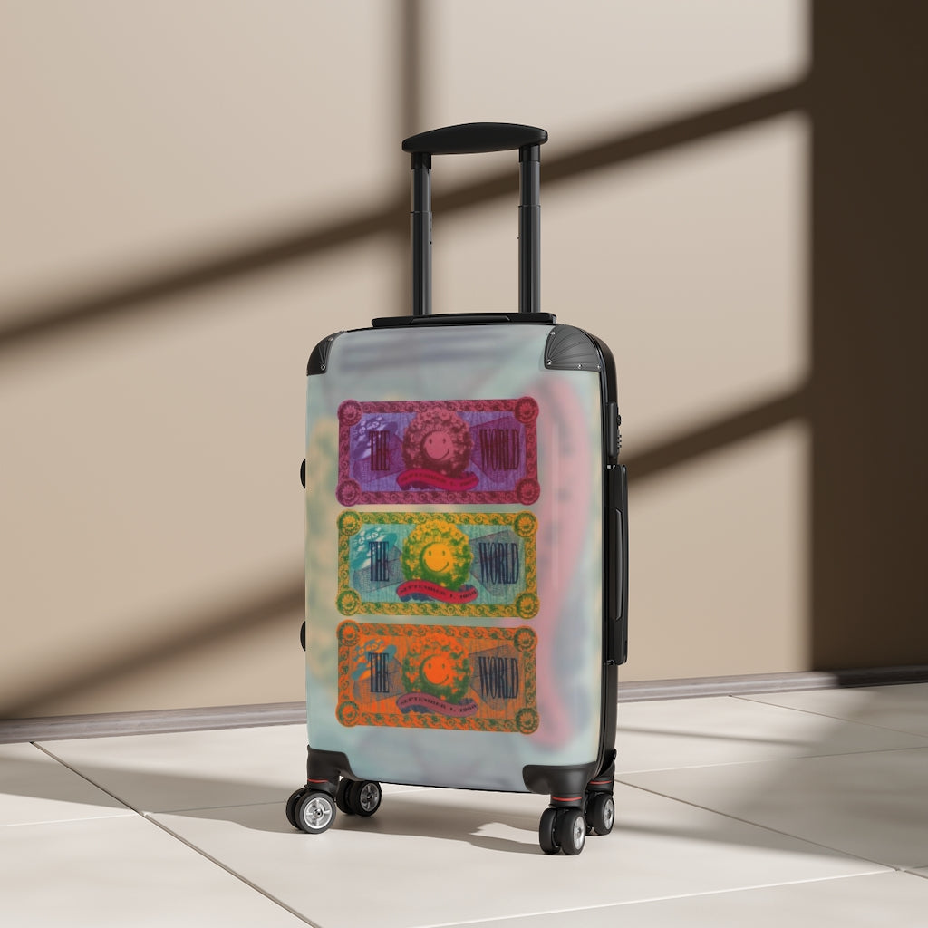 Getrott The World Nightclub Flyer Grid1 Cabin Suitcase Extended Storage Adjustable Telescopic Handle Double wheeled Polycarbonate Hard-shell Built-in Lock-Bags-Geotrott