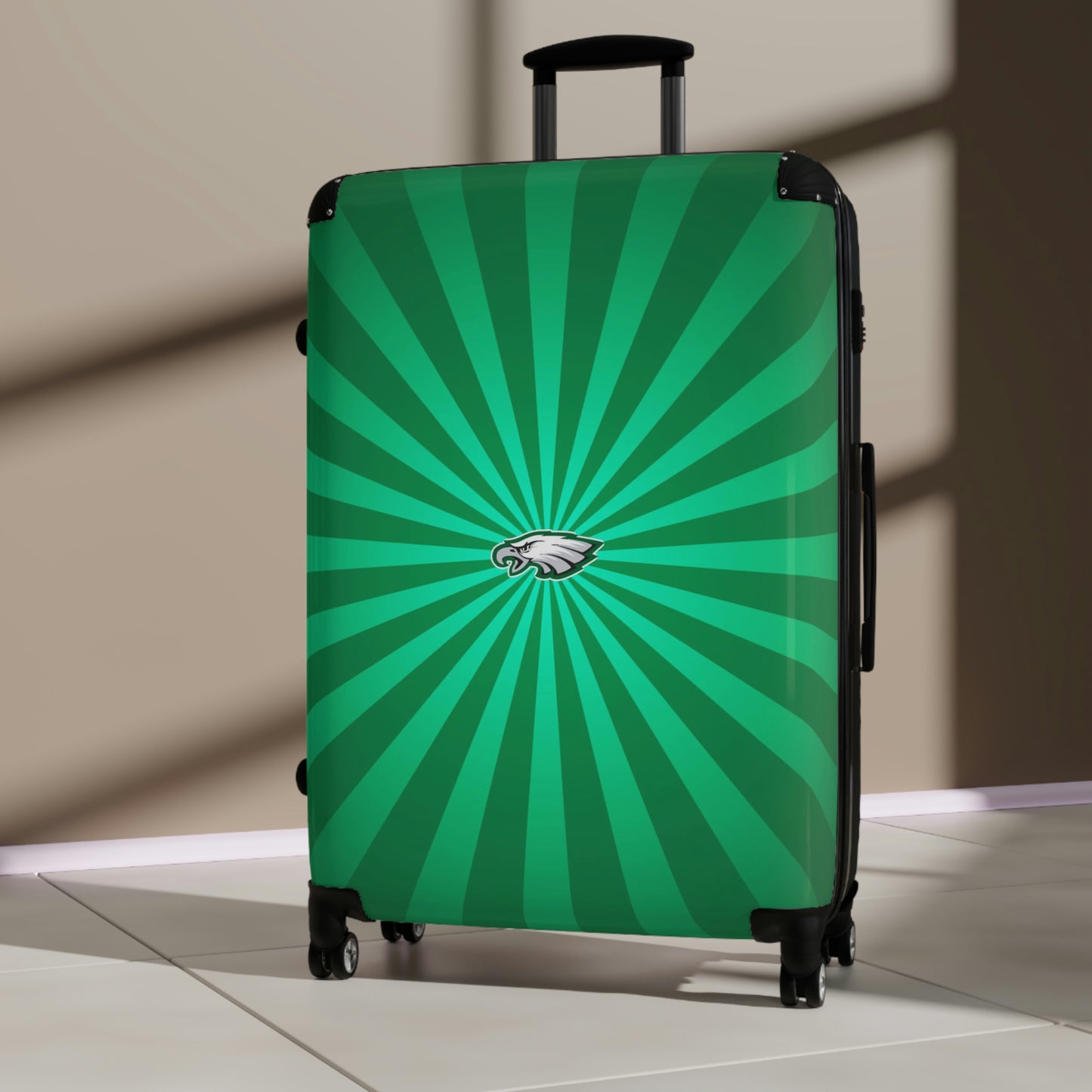 Geotrott Philadelphia Eagles National Football League Nfl Team Logo Cabin Suitcase Rolling Luggage Checking Bag