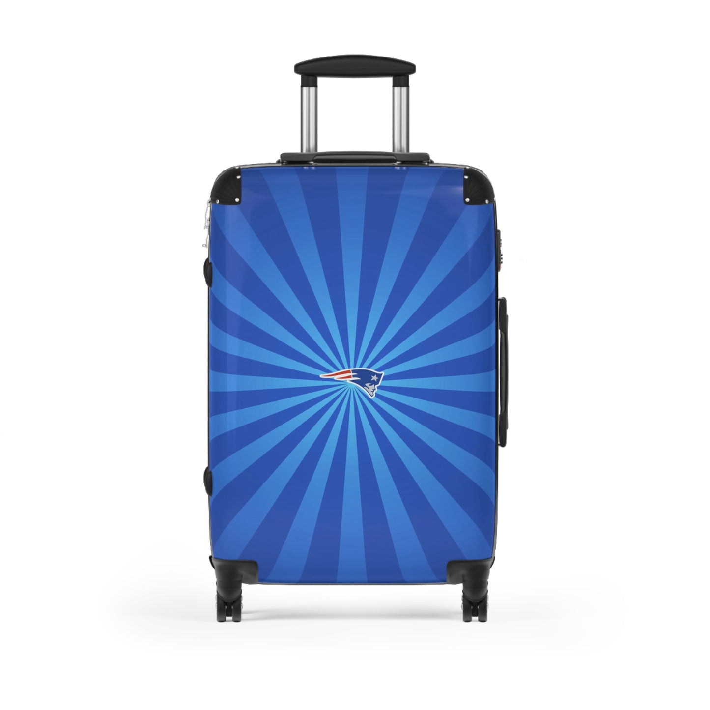Geotrott New England Patriots National Football League NFL Team Logo Cabin Suitcase Rolling Luggage Checking Bag