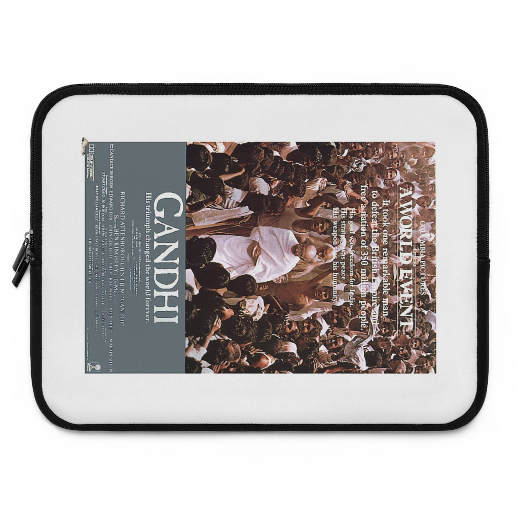 Geotrott Gandhi Movie Poster White Laptop Sleeve
