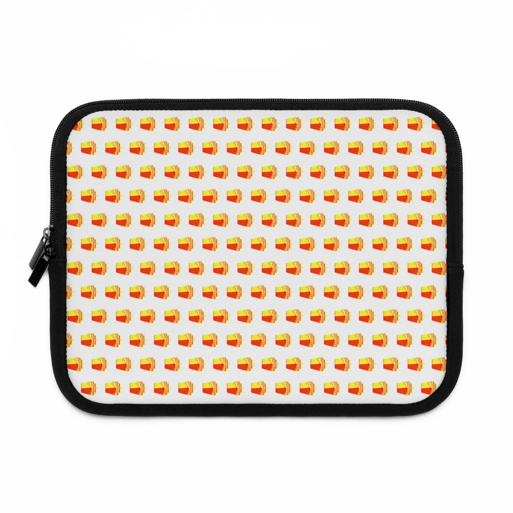 Geotrott Orange Cruise Ships Pattern White Laptop Sleeve