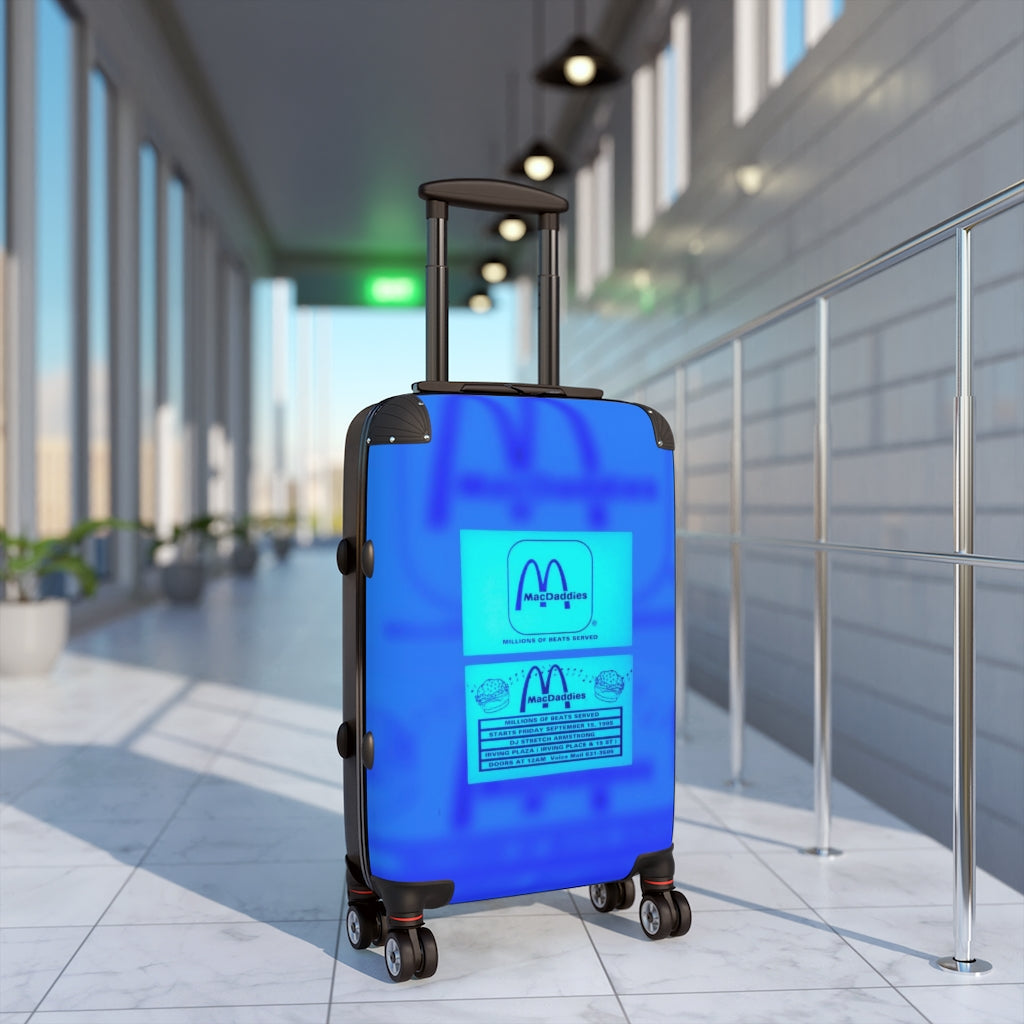 Geotrott Macdaddies Nightclub Irving Place Dj Stretch Amstrong Millions Of Beats Served Blue Cabin Suitcase Extended Storage Adjustable Telescopic Handle Double Wheeled Polycarbonate Hard-Shell Built-In Lock