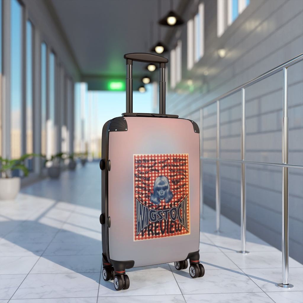 Geotrott Sizzling Wigstock Preview Party Nyc Nightclub Flyer Cabin Suitcase Extended Storage Adjustable Telescopic Handle Double Wheeled Polycarbonate Hard-Shell Built-In Lock