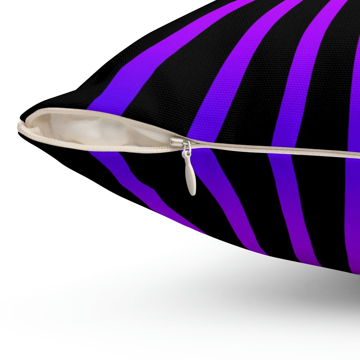 Geotrott Diamond Snake Eye Pink Purple Rays Spun Polyester Square Pillow-Home Decor-Geotrott