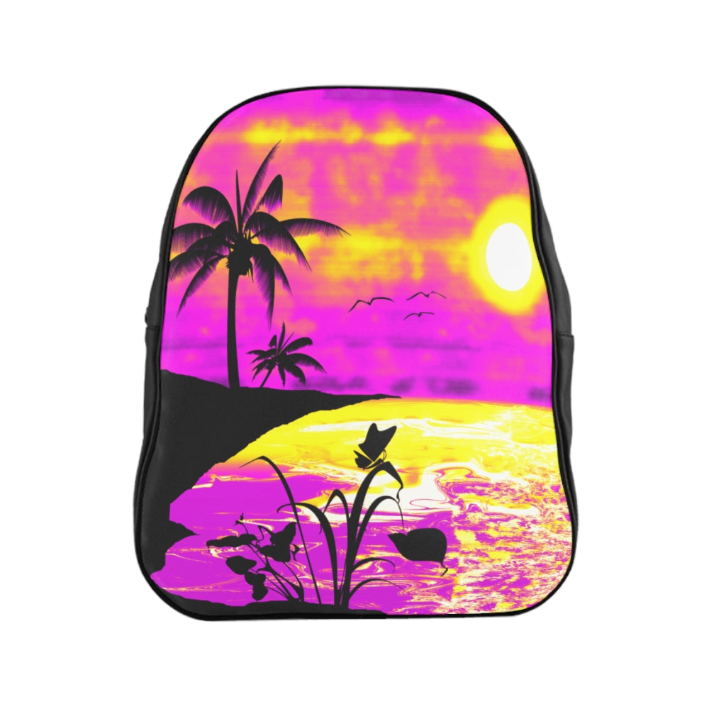Getrott Pink Beach Sunset Backpack Carry-On Travel Check Luggage 4-Wheel Spinner Suitcase Bag Multiple Colors and Sizes-Bags-Geotrott