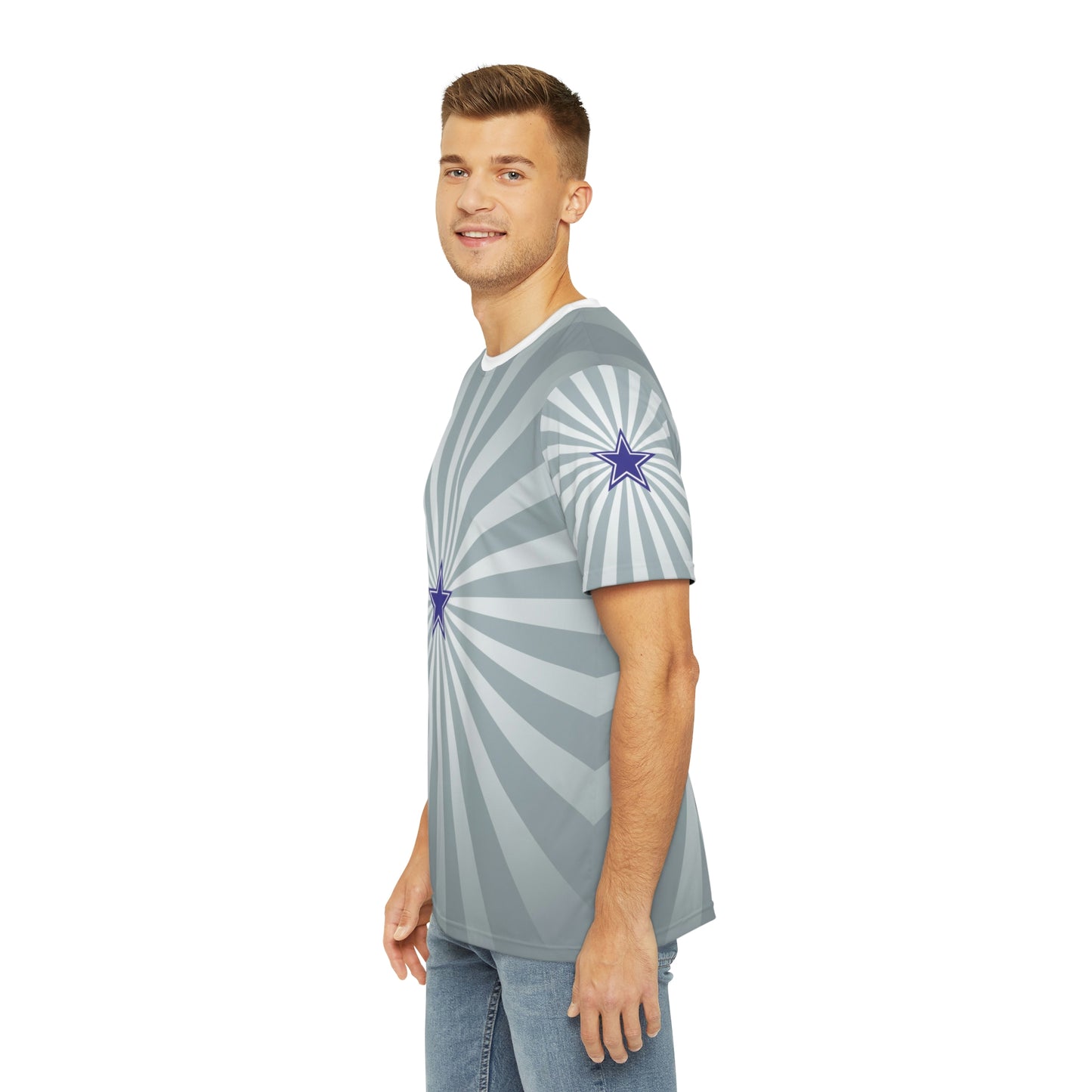 Geotrott NFL Dallas Cowboys Men's Polyester All Over Print Tee T-Shirt-All Over Prints-Geotrott