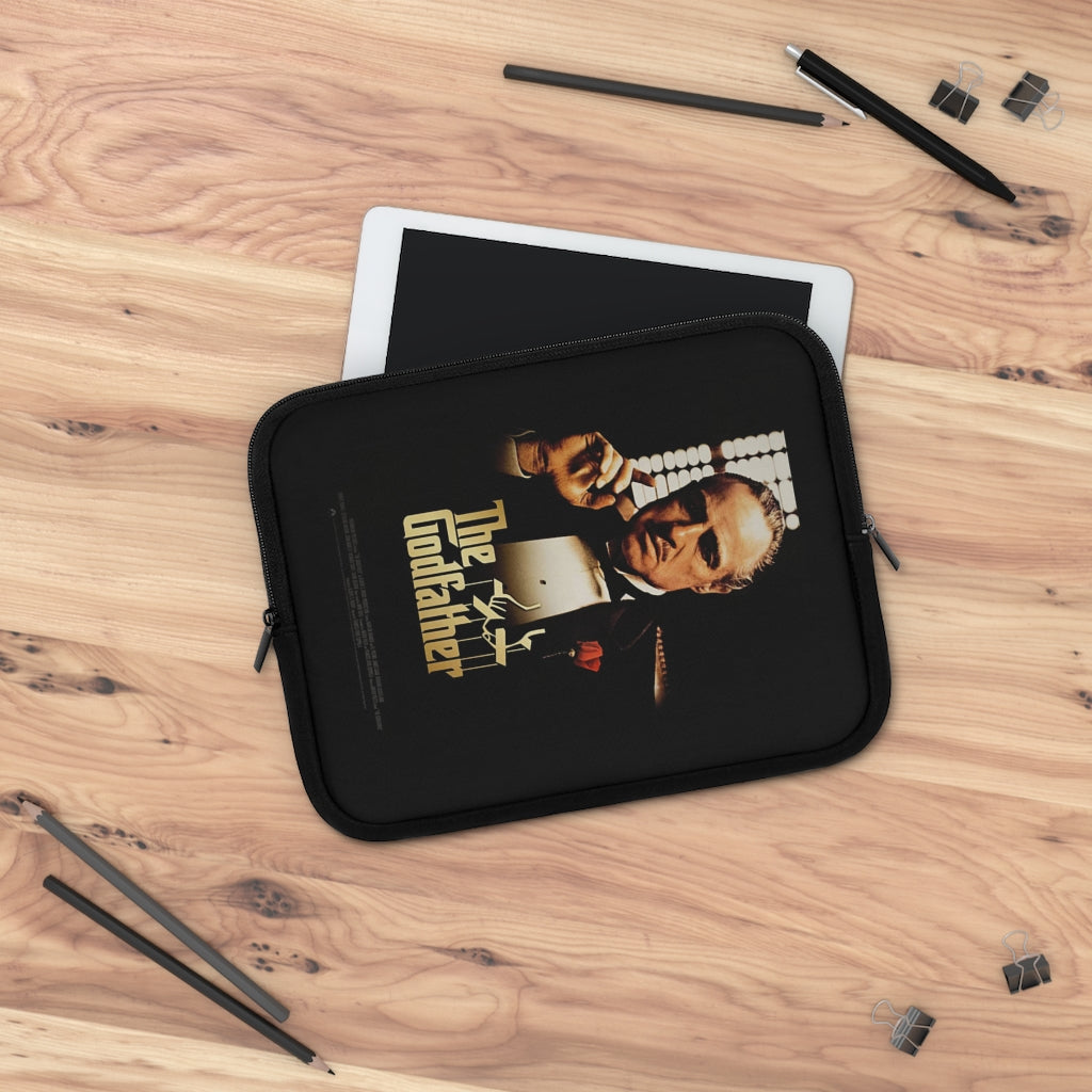Geotrott The Godfather Movie Poster White Laptop Sleeve