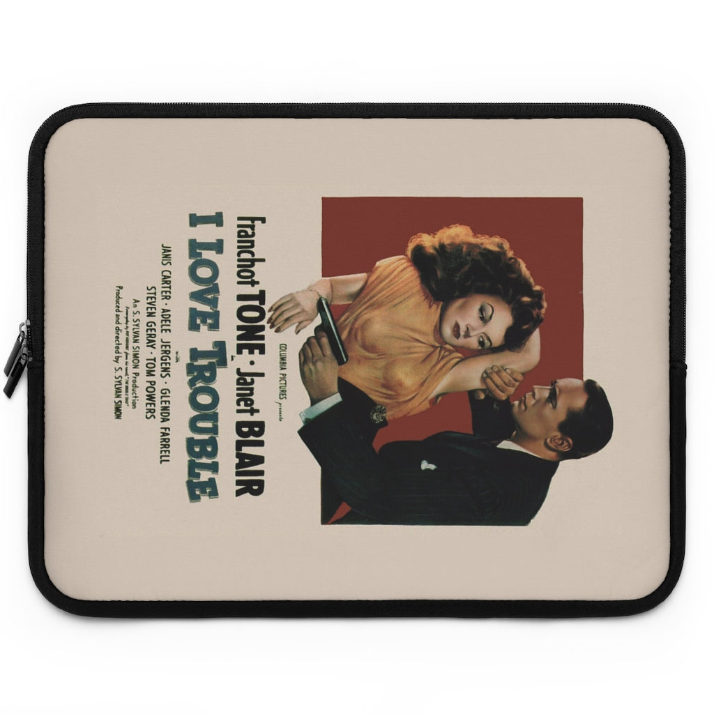 Geotrott I Love Trouble Movie Poster Laptop Sleeve