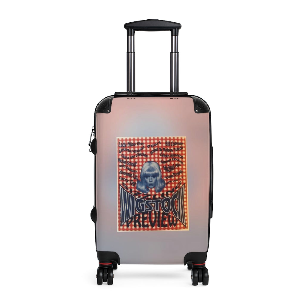 Geotrott Sizzling Wigstock Preview Party Nyc Nightclub Flyer Cabin Suitcase Extended Storage Adjustable Telescopic Handle Double Wheeled Polycarbonate Hard-Shell Built-In Lock
