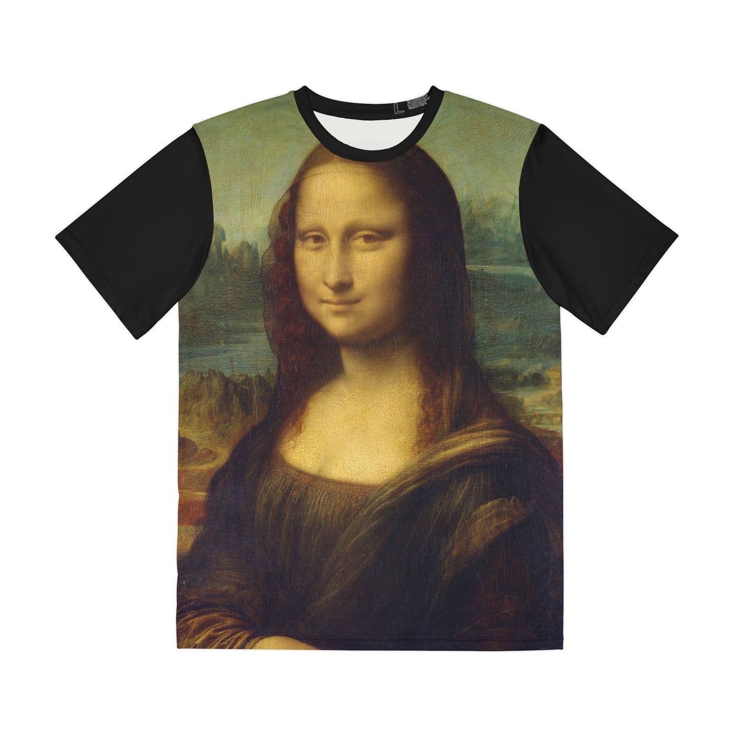 Mona Lisa Painting by Leonardo da Vinci Art Men's Polyester Tee (AOP)-All Over Prints-Geotrott