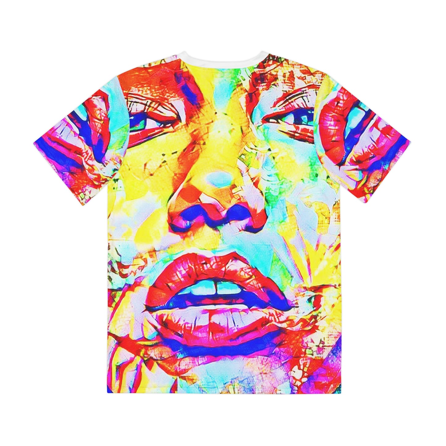 Copy of Copy of Copy of Copy of Copy of Copy of Eddy Bogaert Graffiti Bieber Statue of Liberty Art Men's Polyester Tee (AOP)-All Over Prints-Geotrott