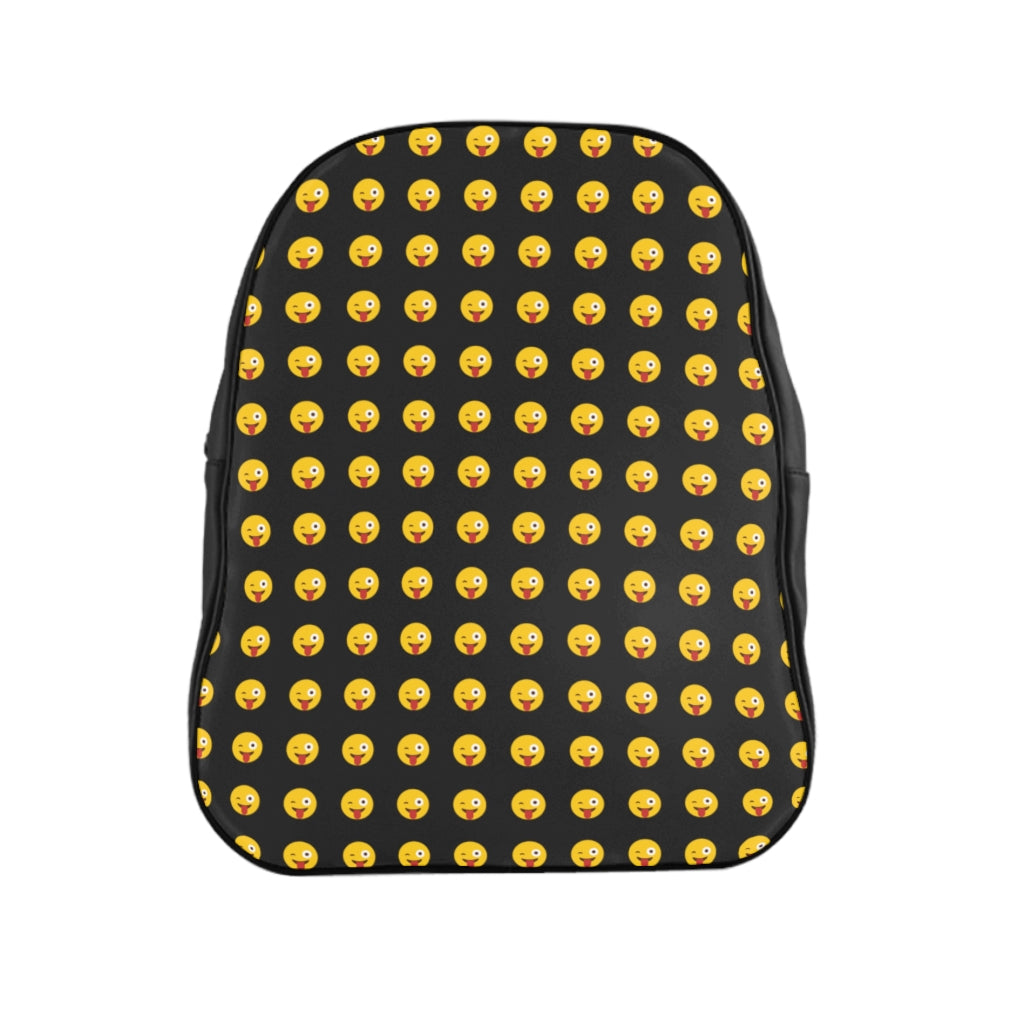 Geotrott Emojis Wincking Face With Tongue Padded Backpack Carry-On Travel Check Luggage 4-Wheel Spinner Suitcase Bag Multiple Colors And Sizes